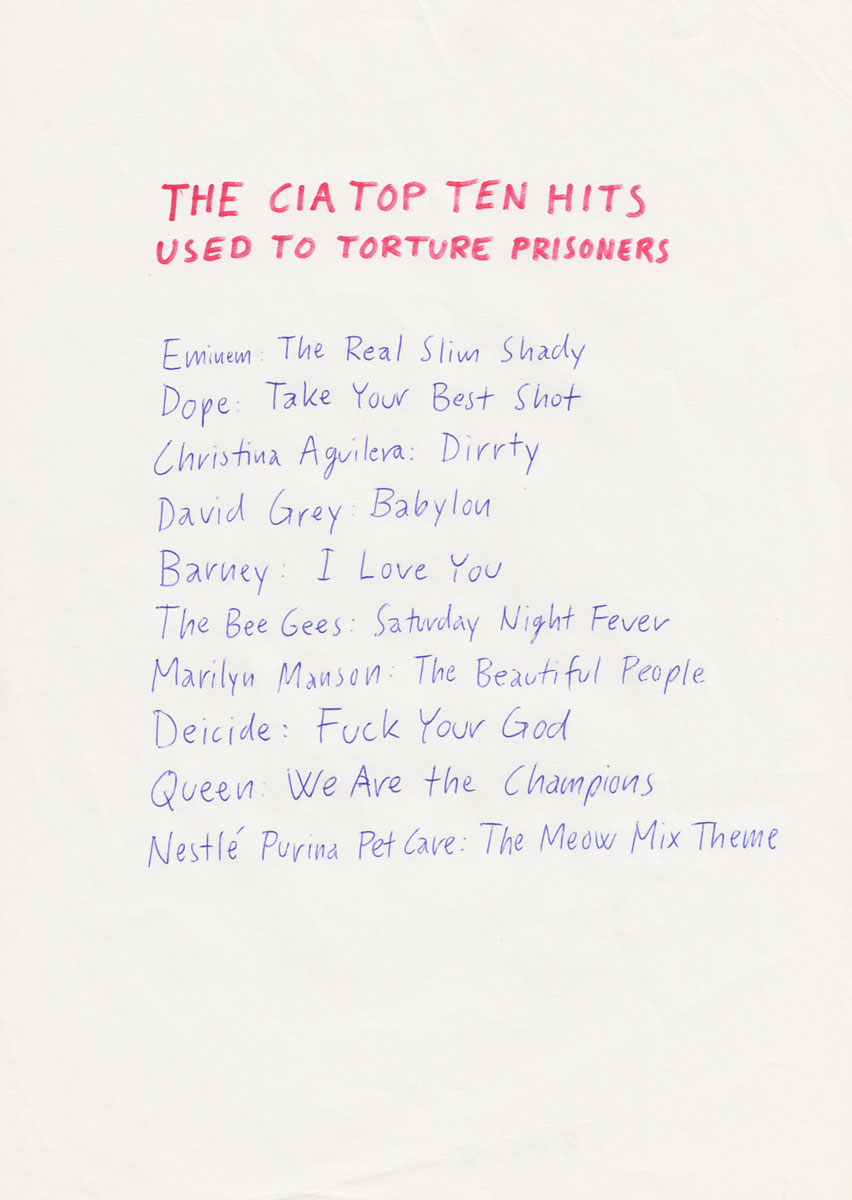 Riiko Sakkinen | A4 Drawings | The CIA Top Ten Hits