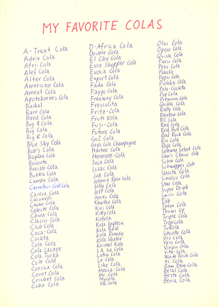 Riiko Sakkinen | A4 Drawings | My Favorite Colas