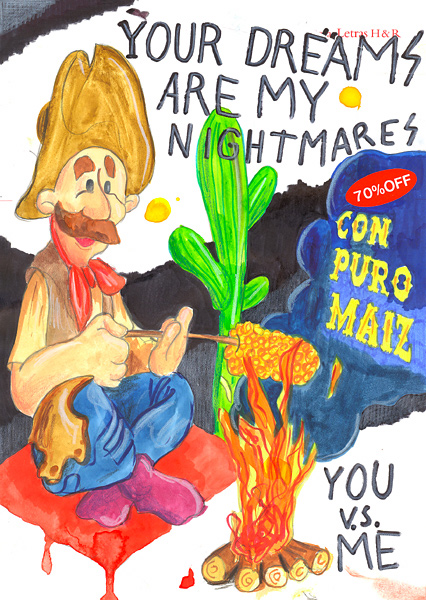 Riiko Sakkinen | A4 Drawings | Your Dreams Are My Nightmares con Puro Maiz