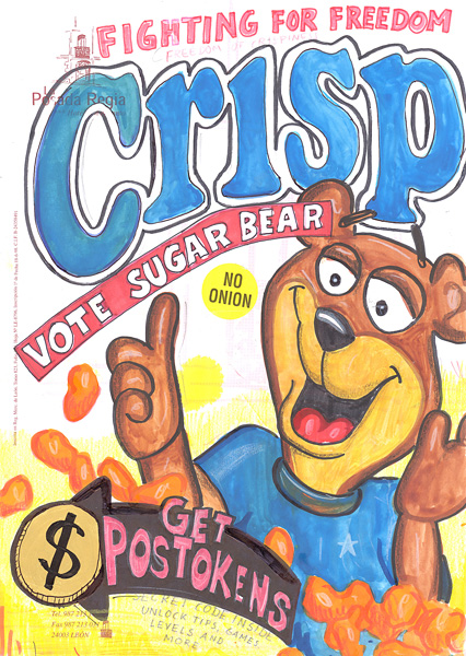 Riiko Sakkinen | A4 Drawings | Vote Sugar Bear