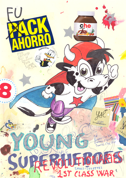 Riiko Sakkinen | A4 Drawings | Young Revolutionaries
 Fuck Ahorro