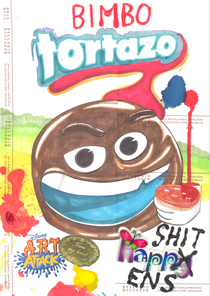 Riiko Sakkinen | A4 Drawings | Bimbo Tortazo
(Shit Happens)