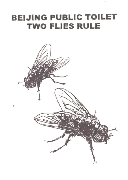 Riiko Sakkinen | A4 Drawings | Beijing Public Toilet
 Two Flies Rule