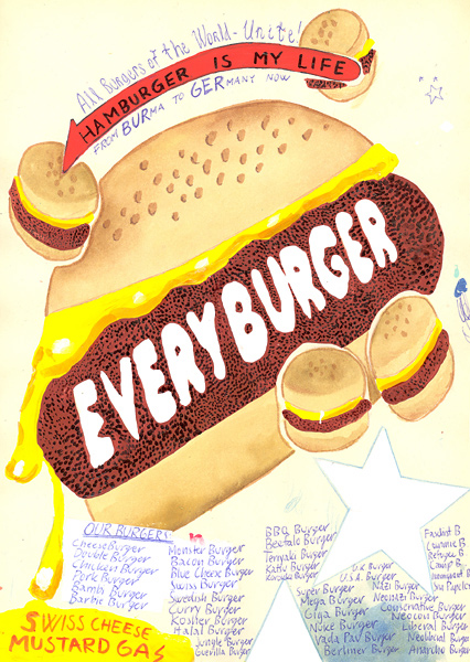 Riiko Sakkinen | A4 Drawings | Hamburger Is My Life