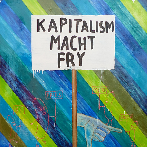 Riiko Sakkinen | Paintings | Kapitalism Macht Frei