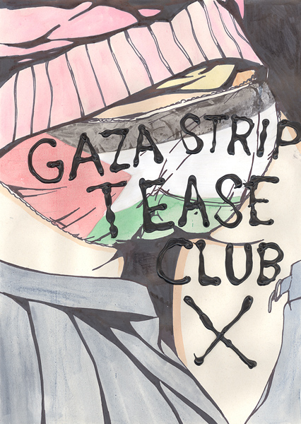 Riiko Sakkinen | A4 Drawings | Gaza Striptease