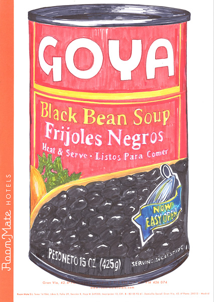 Riiko Sakkinen | A4 Drawings | Goya Black Bean Soup