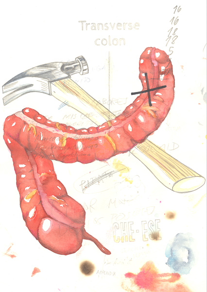 Riiko Sakkinen | A4 Drawings | The Hammer and Colon