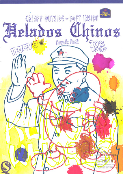 Riiko Sakkinen | A4 Drawings | Helados Chinos
and Kung-fu Whores