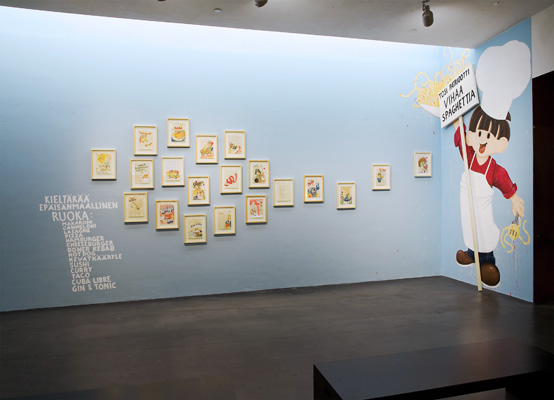 Riiko Sakkinen | Installation Views | Kieltk
 episnmaallinen
 ruoka