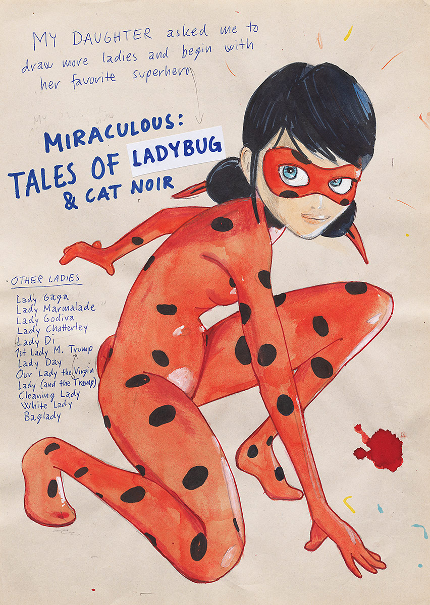 Riiko Sakkinen | A4 Drawings | Ladybug and Other Ladies