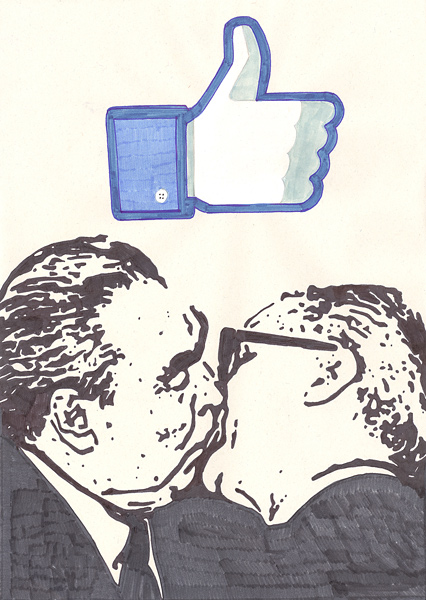 Riiko Sakkinen | A4 Drawings | KGB, Stasi, Facebook