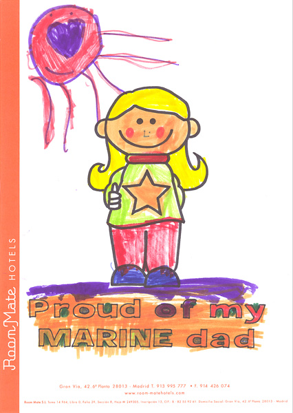 Riiko Sakkinen | A4 Drawings | Proud of My Marine Dad