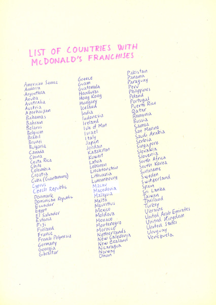 Riiko Sakkinen | A4 Drawings | McDonald's Franchises