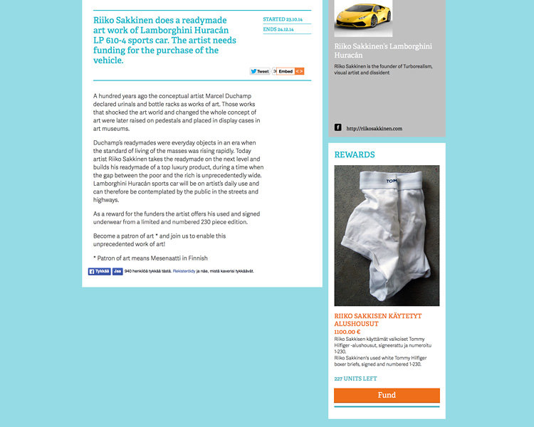 Riiko Sakkinen | Miscellaneous | Riiko Sakkinen's
 Lamborghini Huracn