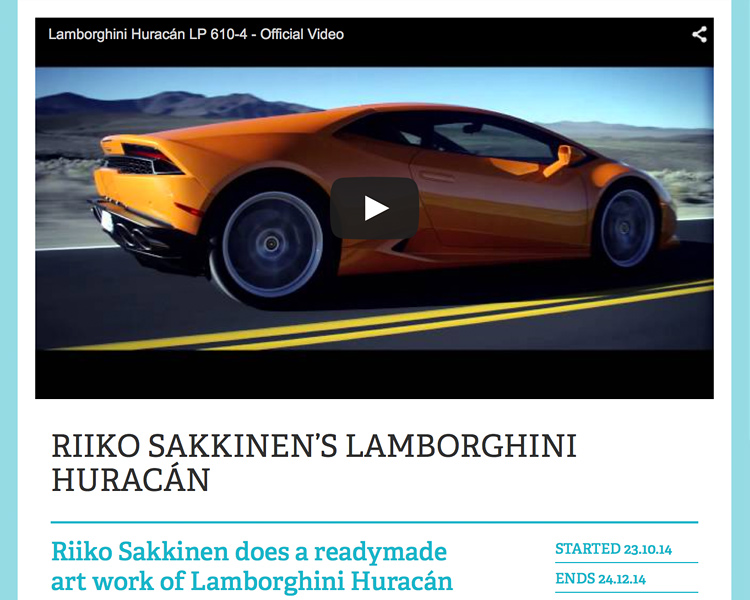 Riiko Sakkinen | Miscellaneous | Riiko Sakkinen's
 Lamborghini Huracn