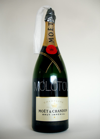 Riiko Sakkinen | Objects | LVMH Molotov Cocktail (Magnum Size with Swarovski Crystals)