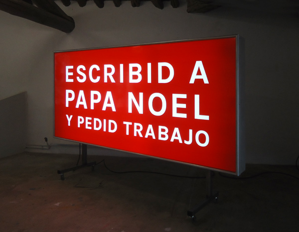 Riiko Sakkinen | Objects | Escribid a Pap Noel y pedid trabajo