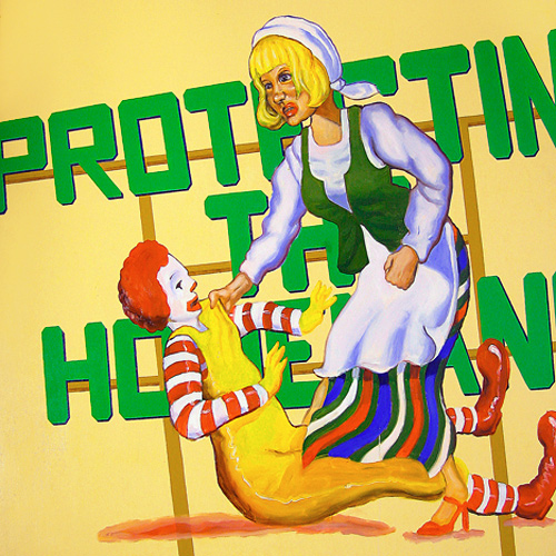 Riiko Sakkinen | Paintings | Protecting
 the Homeland