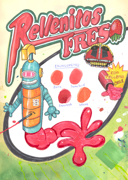 Riiko Sakkinen | A4 Drawings | Rellenitos Fresa