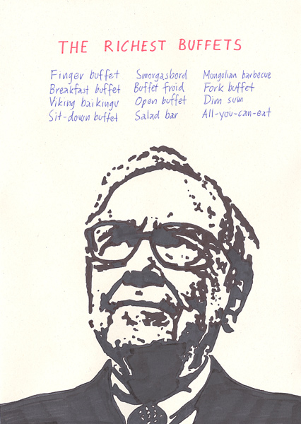 Riiko Sakkinen | A4 Drawings | The Richest Buffets