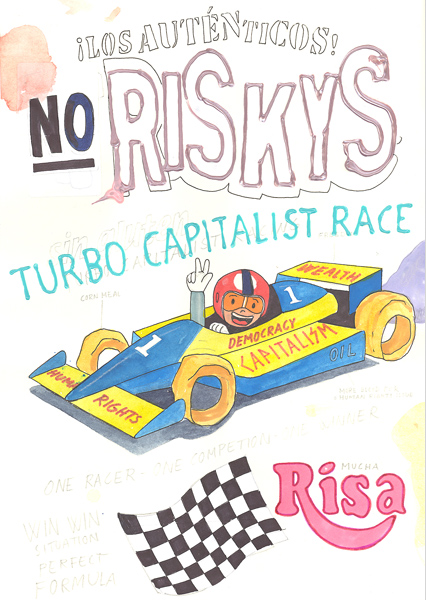 Riiko Sakkinen | A4 Drawings | Turbo-Capitalist Race