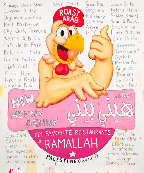 Riiko Sakkinen | Other Drawings | My Favorite Restaurants in Ramallah