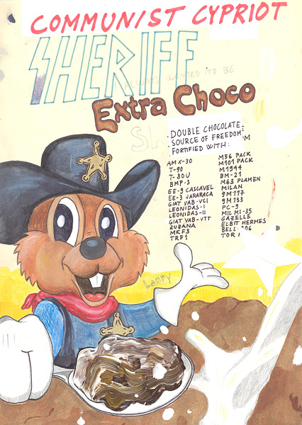 Riiko Sakkinen | A4 Drawings | Extra Choco Communist Cypriot Sheriff