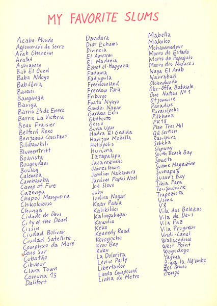 Riiko Sakkinen | A4 Drawings | My Favorite Slums