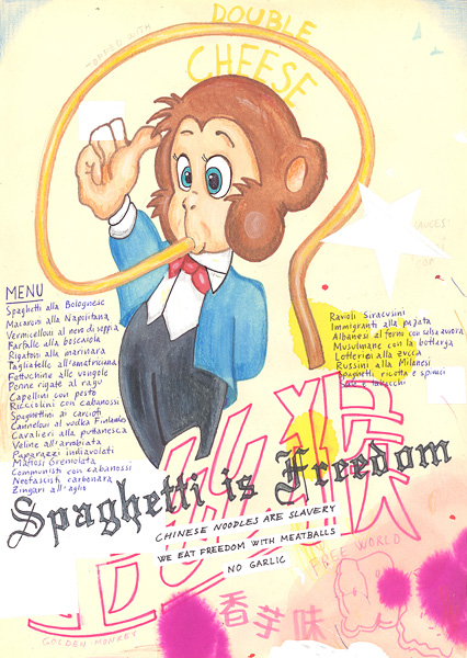 Riiko Sakkinen | A4 Drawings | Spaghetti Is Freedom