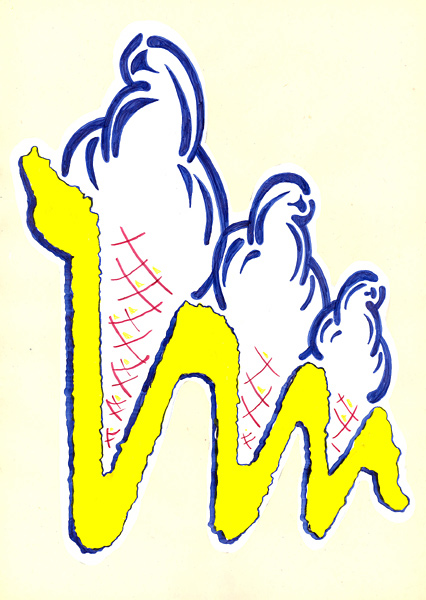 Riiko Sakkinen | A4 Drawings | Ice Cream Overdose