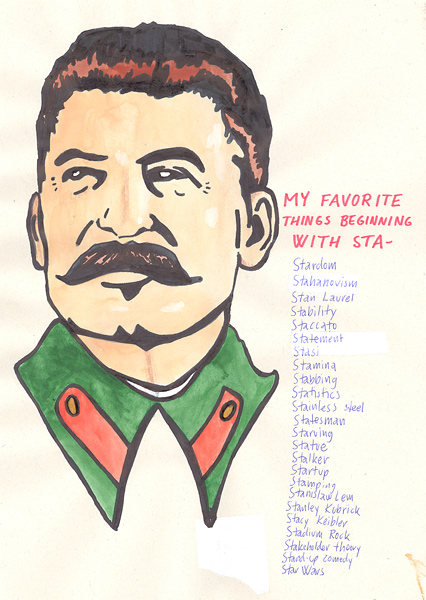 Riiko Sakkinen | A4 Drawings | My Favorite Things
Beginning with Sta