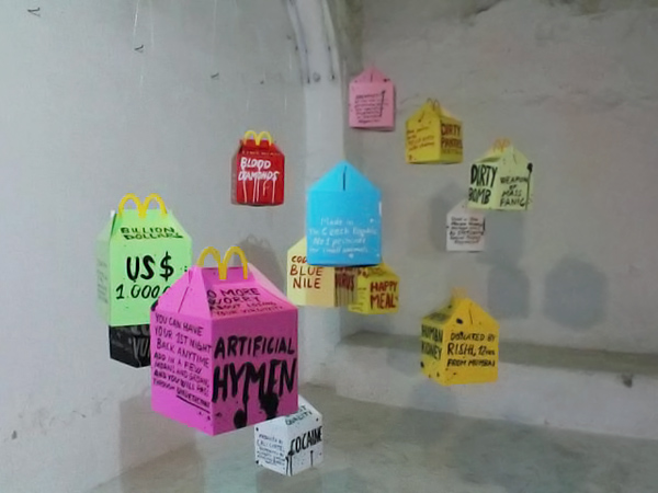 Riiko Sakkinen | Installation Views | Nisrine Boukhari
 & Riiko Sakkinen:
 East West Banana Split