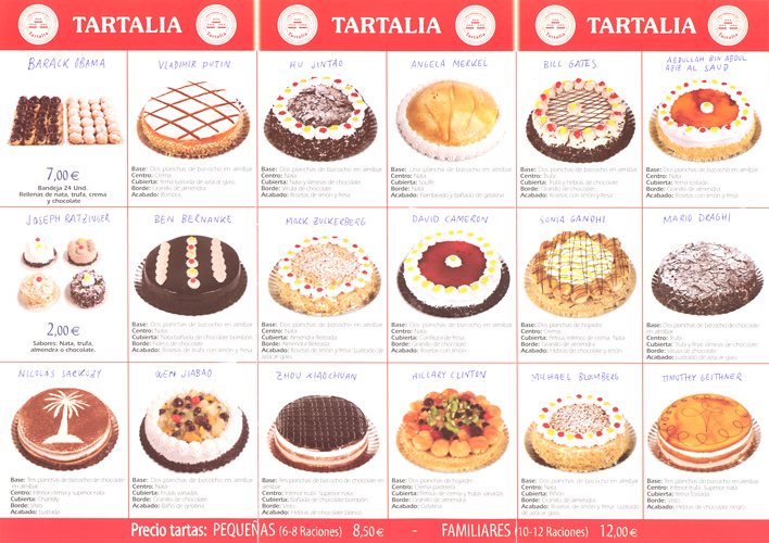 Riiko Sakkinen | Other Drawings | Pieing the World's Most Powerful People