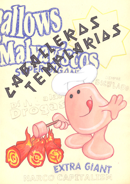 Riiko Sakkinen | A4 Drawings | Caballeros Templarios Marshmallow