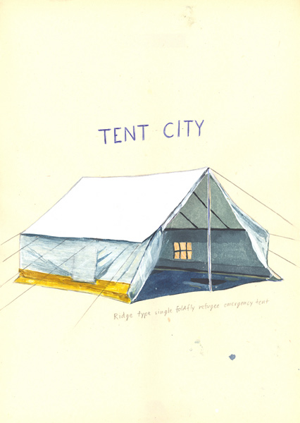 Riiko Sakkinen | A4 Drawings | Tent City