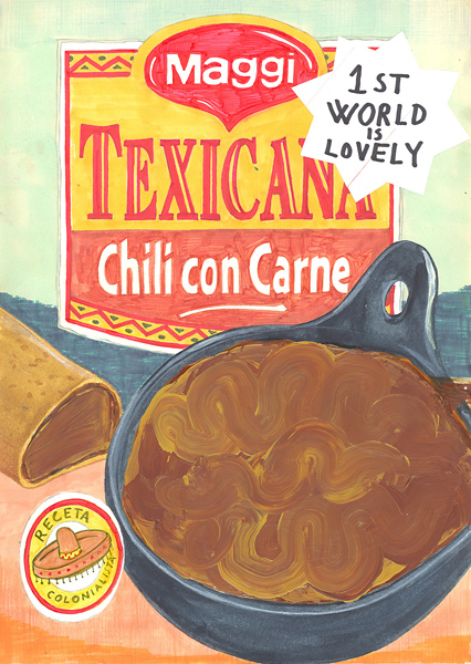 Riiko Sakkinen | A4 Drawings | Chili con Carne
(First World Is Lovely)