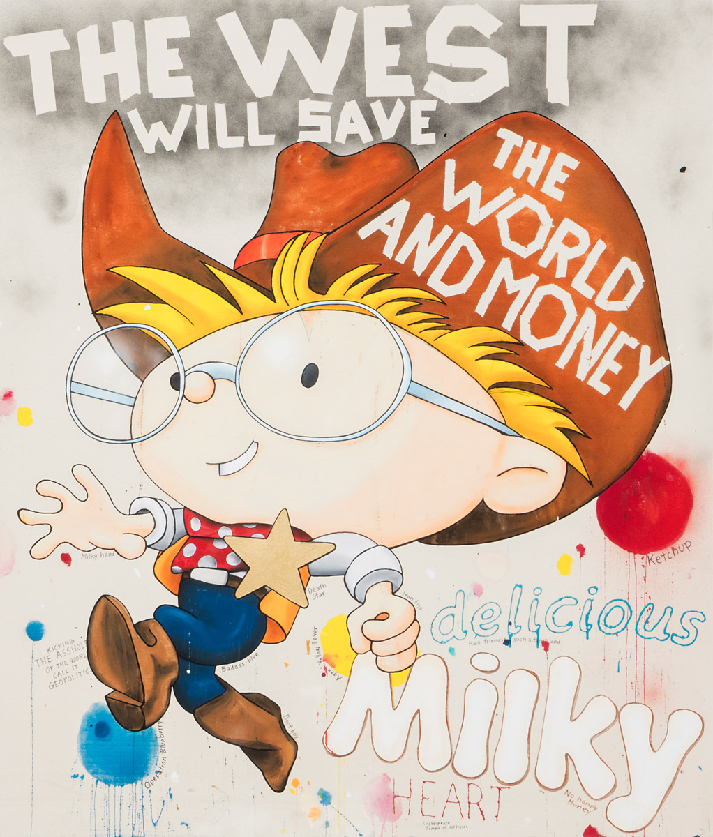 Riiko Sakkinen | Paintings | The West Will Save the World and Money