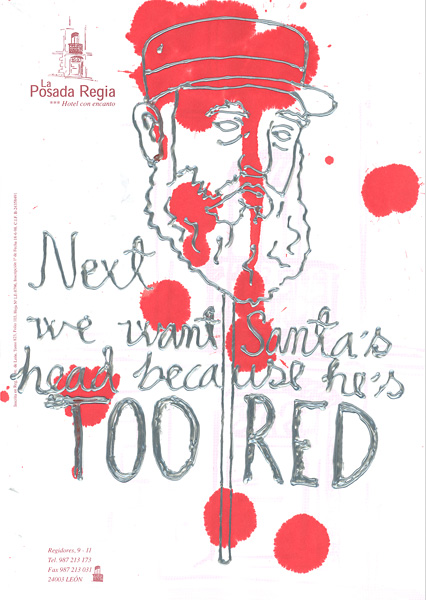 Riiko Sakkinen | A4 Drawings | Next We Want Santa's Head