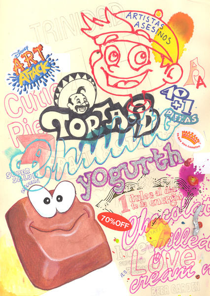 Riiko Sakkinen | A4 Drawings | Torta B Chulito
 (Artistas Asesinos)