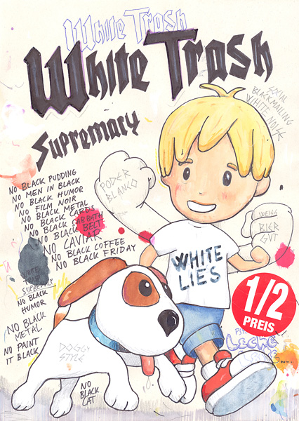 Riiko Sakkinen | A4 Drawings | White Trash Supremacy