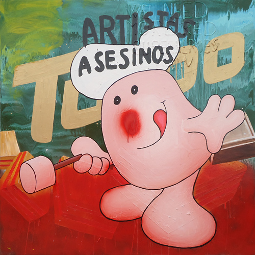 Riiko Sakkinen | Paintings | Artistas Asesinos Turbocharged Marshmallow