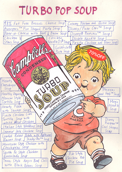 Riiko Sakkinen | A4 Drawings | Turbo Pop Soup