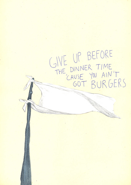 Riiko Sakkinen | A4 Drawings | White Flag
Dinner Time