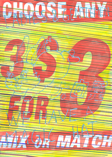 Riiko Sakkinen | A4 Drawings | Ladies and Gentelemen, We Have a Magic Hat