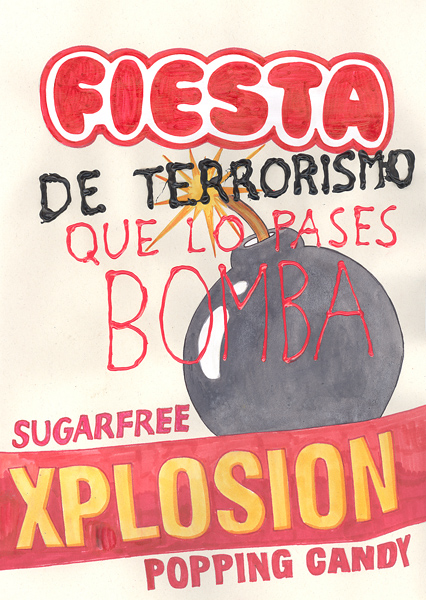 Riiko Sakkinen | A4 Drawings | Fiesta de Terrorismo