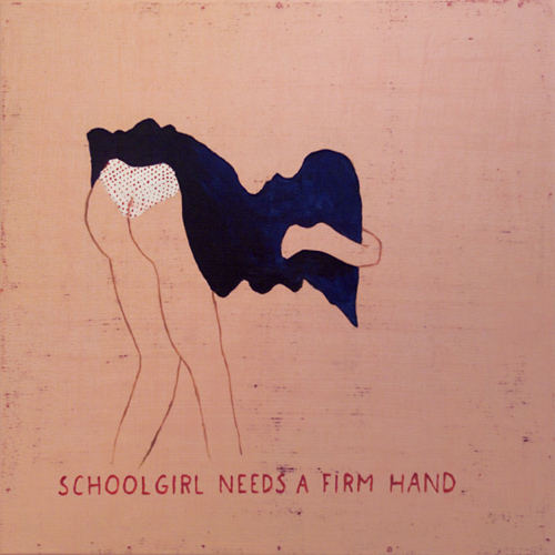 Riiko Sakkinen | Paintings | Schoolgirl Needs
 a Firm Hand