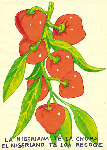 Riiko Sakkinen | A4 Drawings | Pimientos